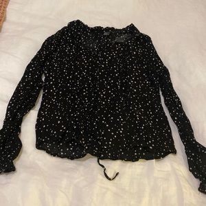 Black star blouse size small